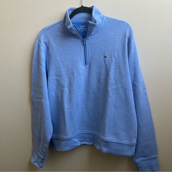 Vineyard Vines blue 1/4 zip saltwater tip shirt unisex Size M - Picture 1 of 5